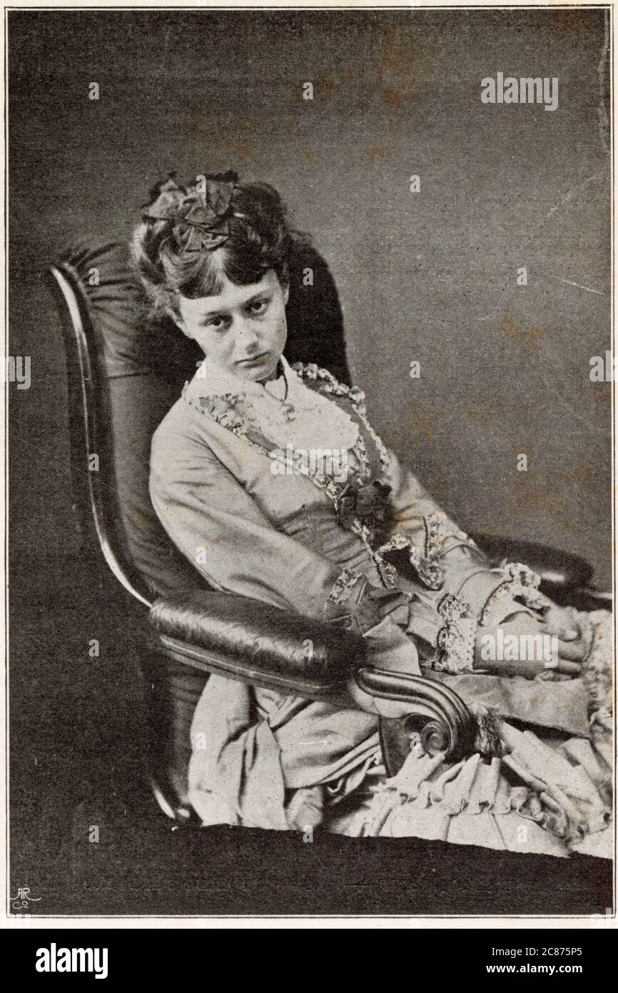 ALICE LIDDELL Alice Liddell, the original Alice, now Mrs Hargreaves       Date: 1852 - 1934 Stock Photo