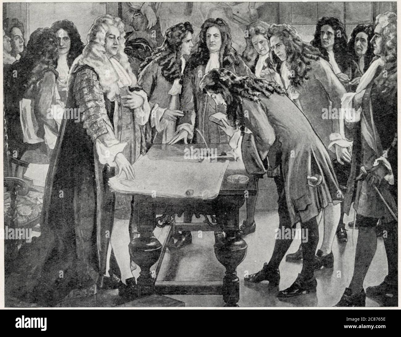 Founding of the Bank of England - proposed by William Paterson, the Bank of England was formed with Sir John Houblon as its first Governor, initially located in Mercers Hall. Date: 1694