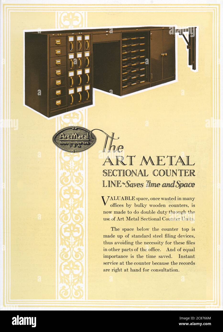 Art Metal Steel Office Equipment, Jamestown, New York, USA Stock Photo