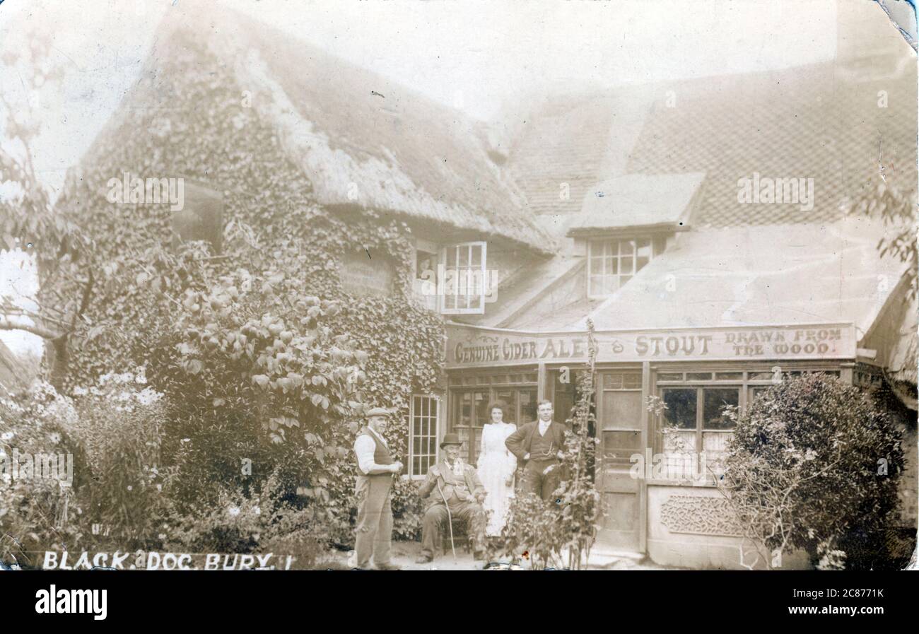 The Black Dog & Duck , Bury, Chichester, Pulborough, Sussex, England. Stock Photo