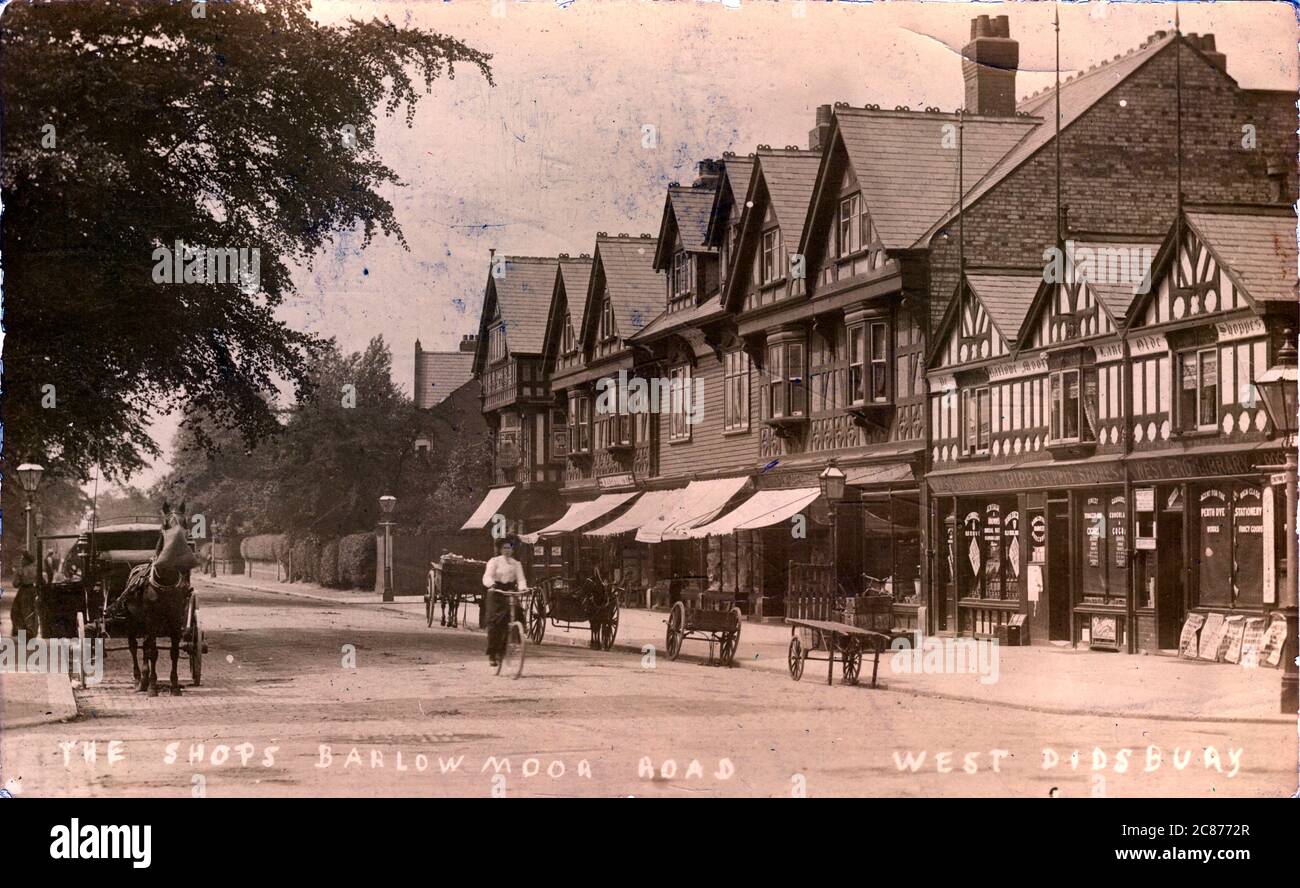 Barlow Moor Road, West Didsbury Stock Photo Alamy