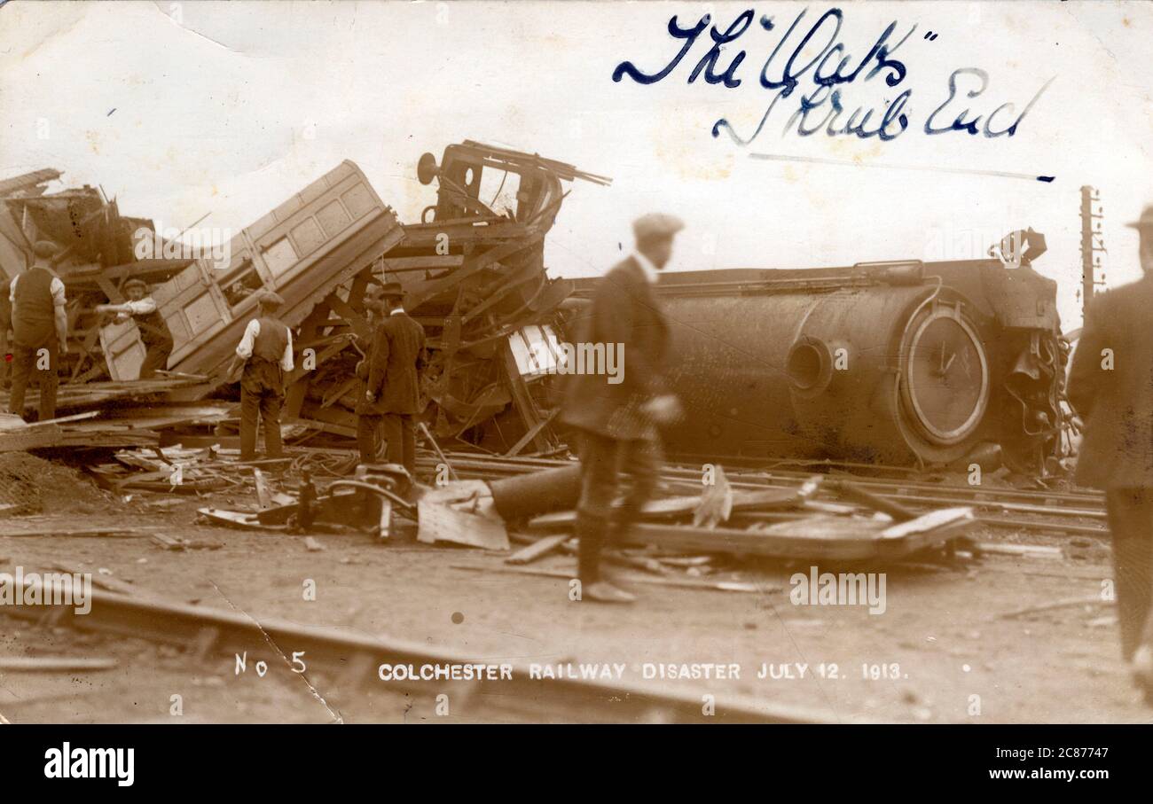Great Eastern Railway Accident Stock Photo