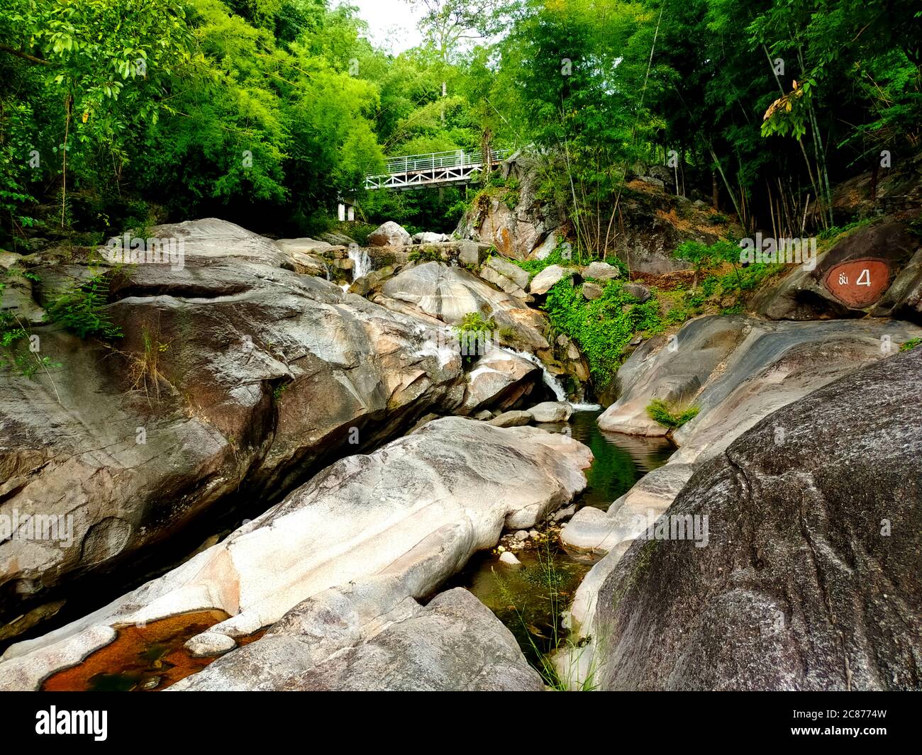 Bridge above a waterfall hi-res stock photography and images - Alamy
