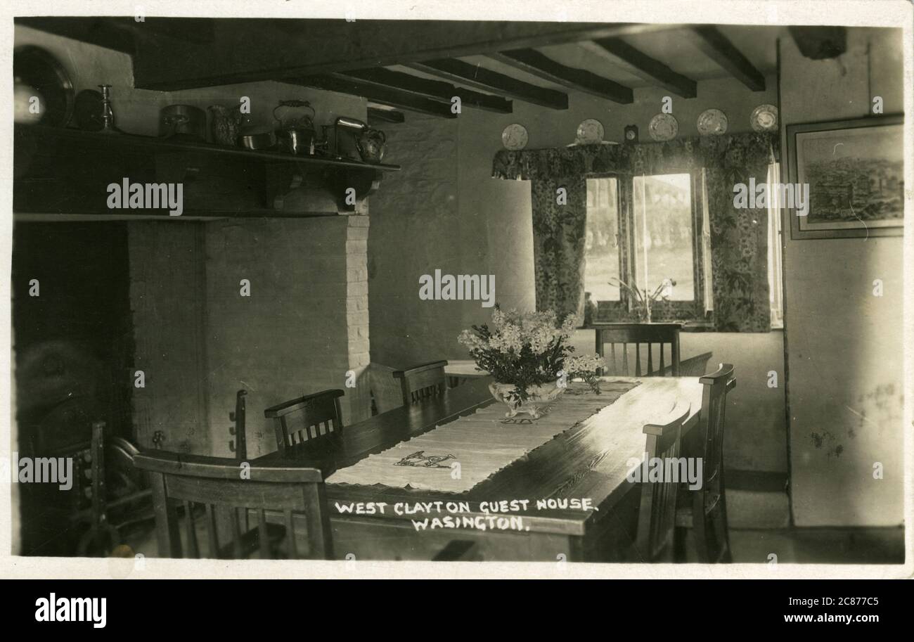 West Clayton Guest House, Washington, Pulborough, Storrington - Worthing, Sussex, England. Stock Photo