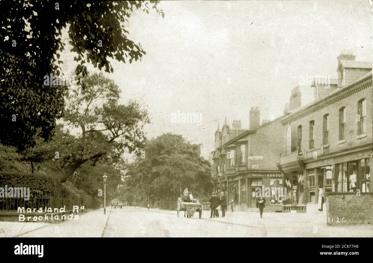 Marsland Road, Brooklands, Sale, Timperley, Cheshire, England Stock