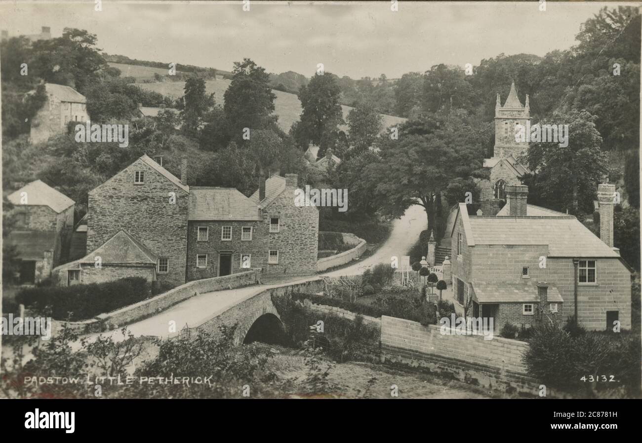 The Village, Little Petherick, Saint Issey, Wadebridge, Padstow, Cornwall, England. Stock Photo