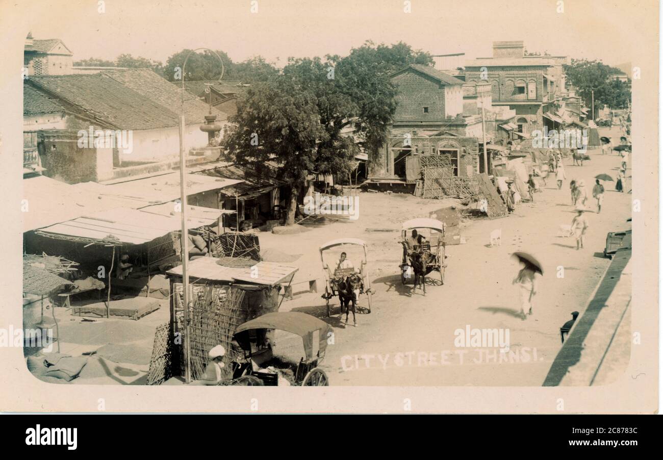 City Street, Jhansi, Uttar Pradesh, India Stock Photo Alamy