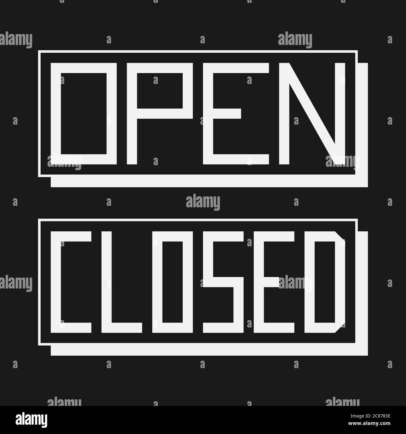 3d signs with inscriptions 