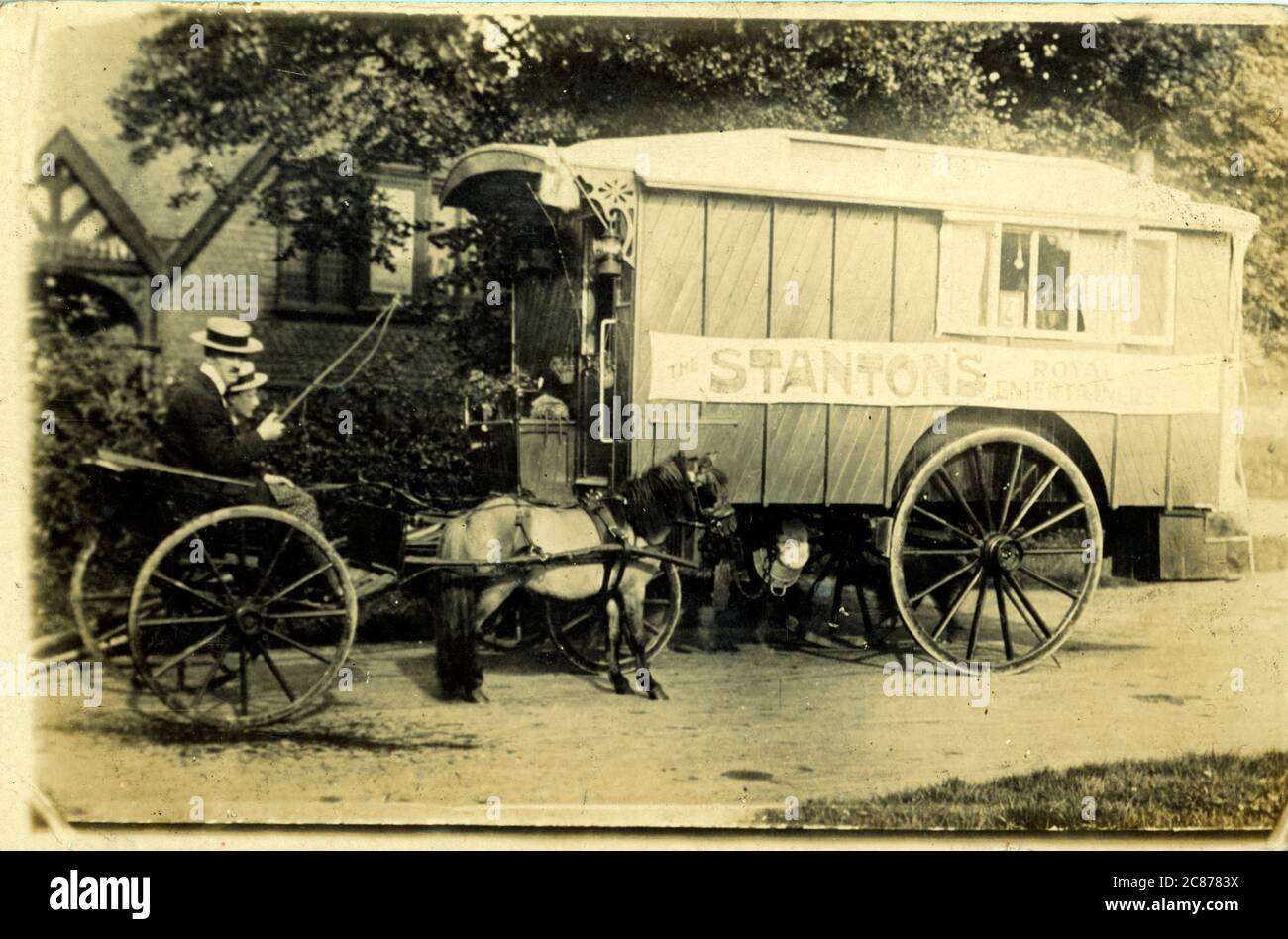 Vintage Caravan (Stanton's Royal Entertainers) Stock Photo
