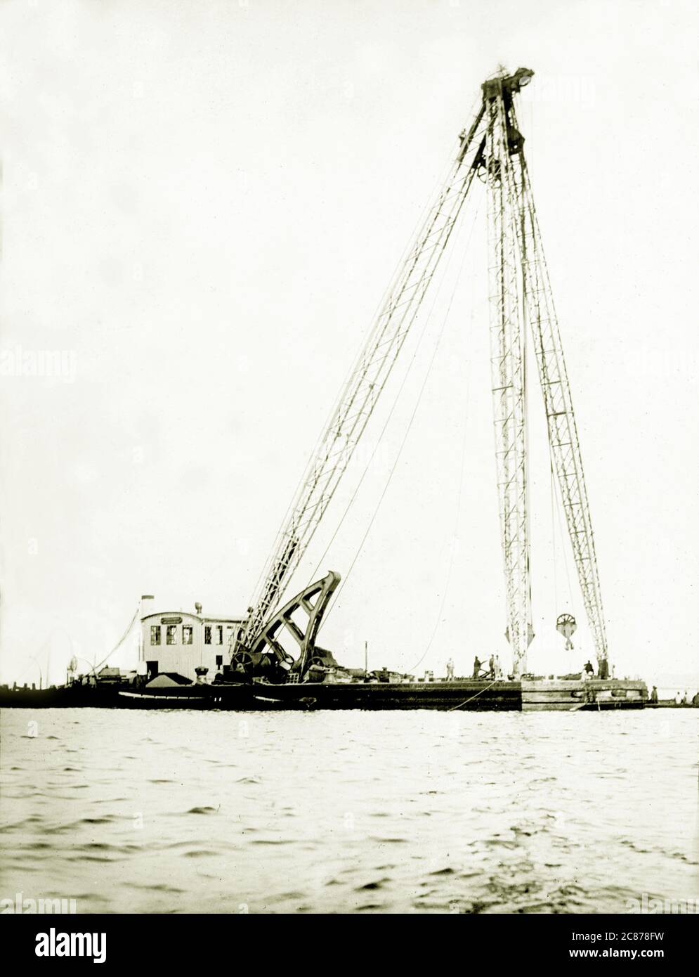 Steam Crane Stock Photo