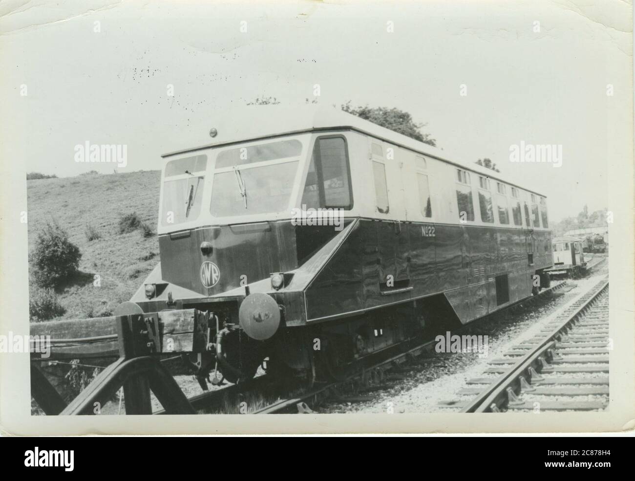 1930s Flying Banana Diesel Railcar - (Great Western Railway) Stock Photo