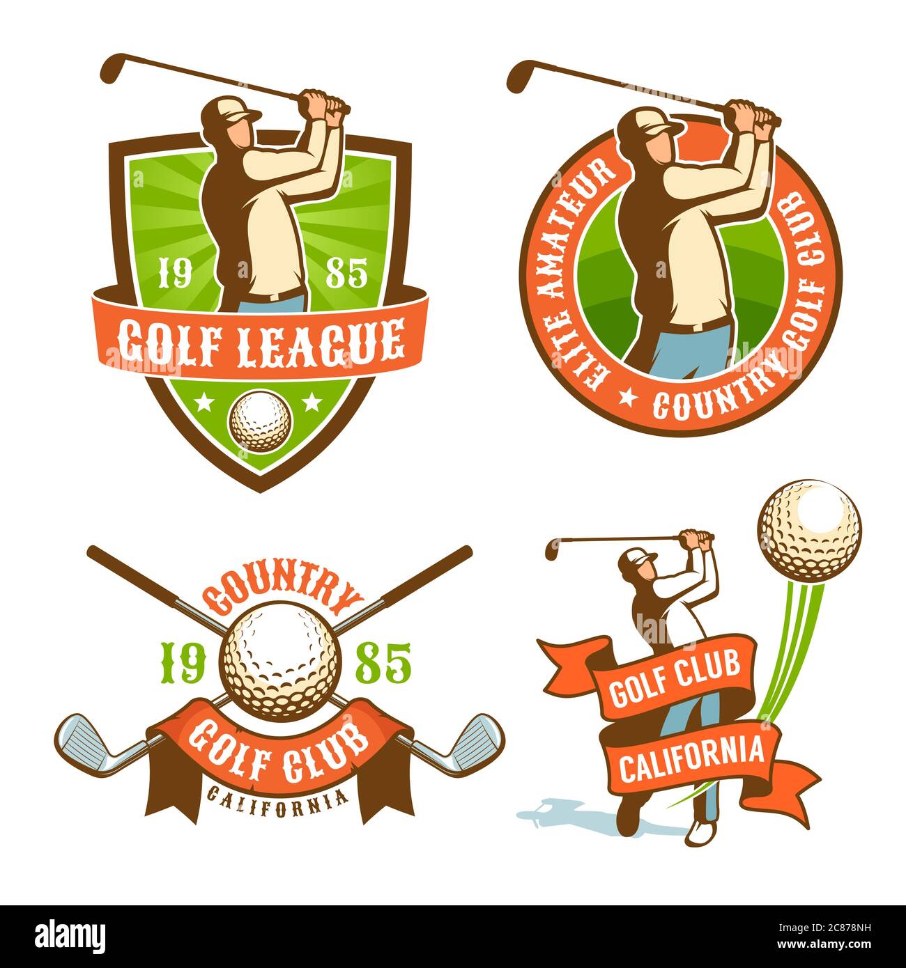 Golf society logo hi-res stock photography and images - Alamy