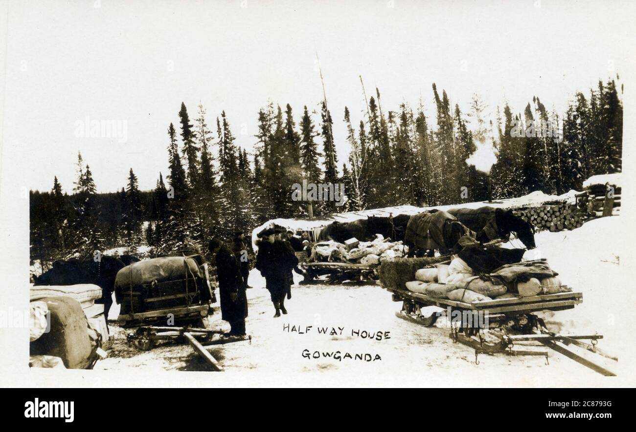 1909 photo postcard of the Gowganda Ontario Mining Camp 1909 photo postcard of the Gowganda Ontario Mining Camp