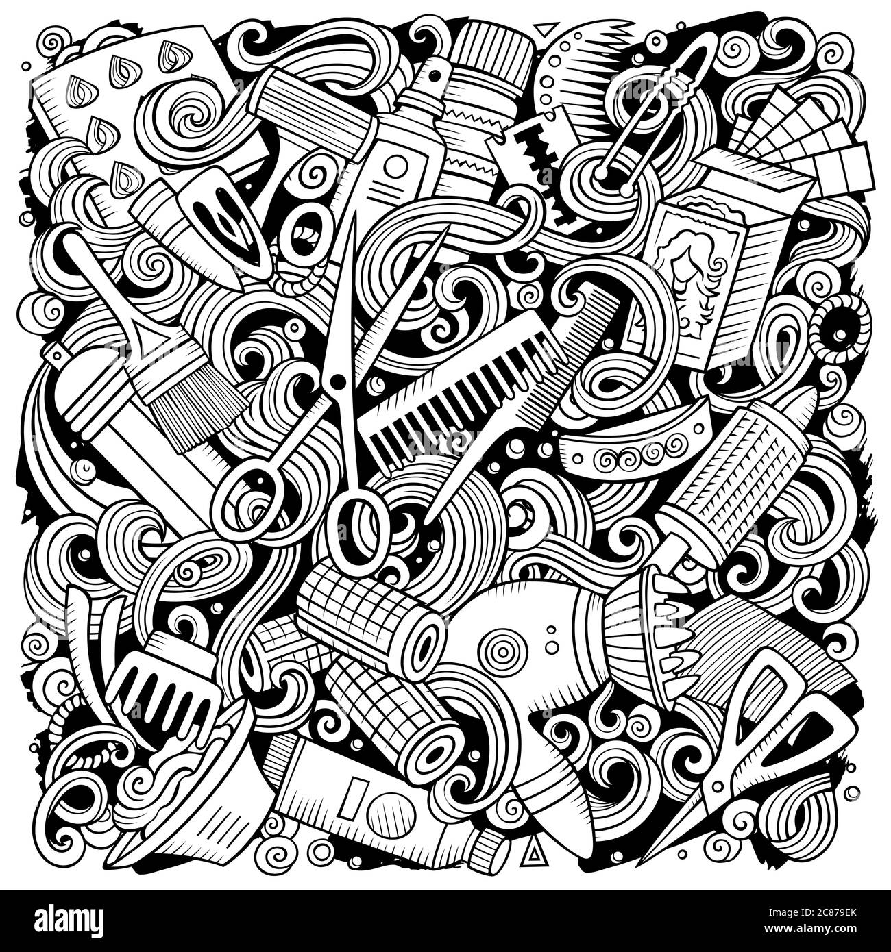 hair-salon-hand-drawn-vector-doodles-illustration-hairstyle-poster