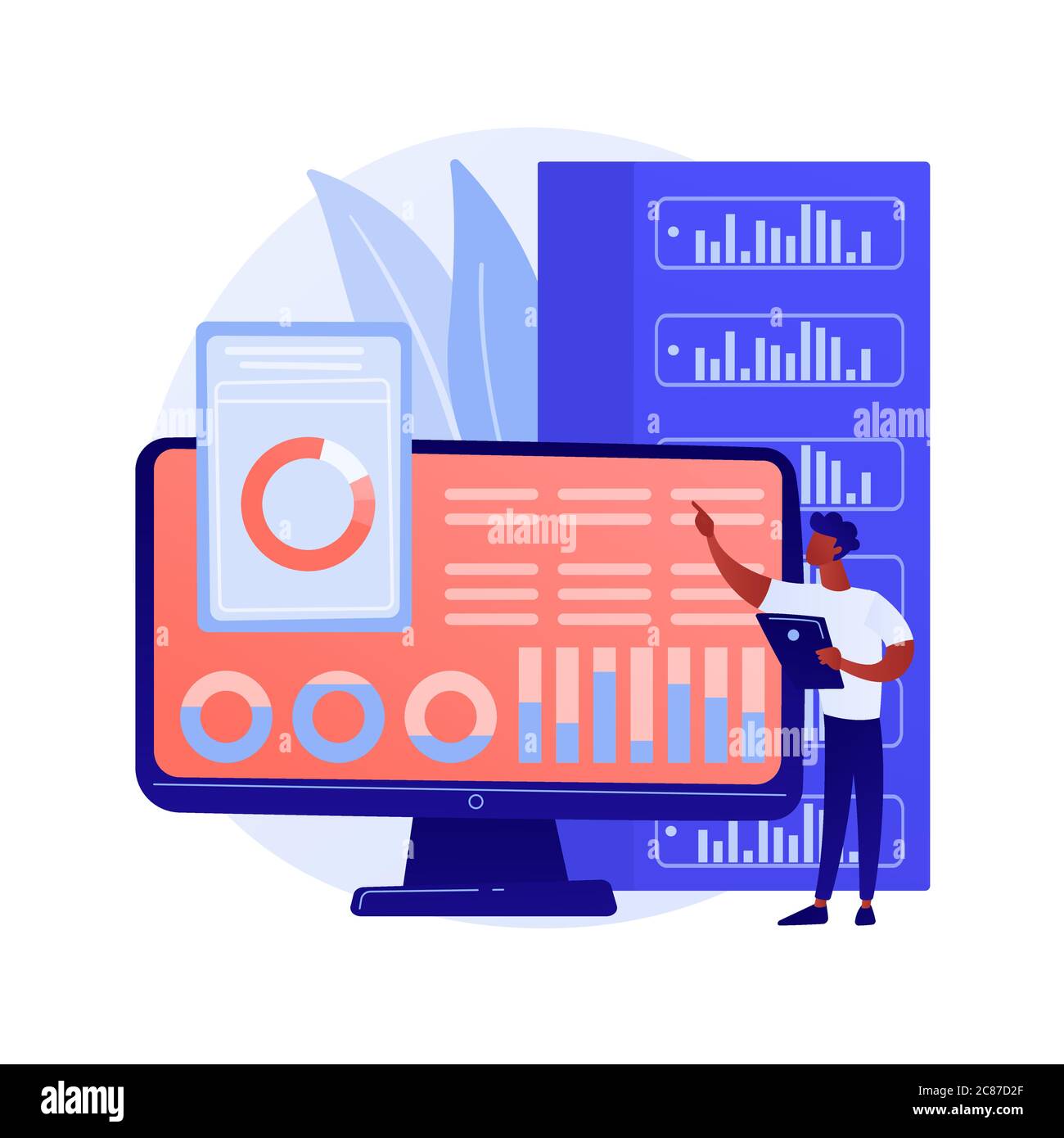 Dashboard analytics vector concept metaphor Stock Vector Image & Art