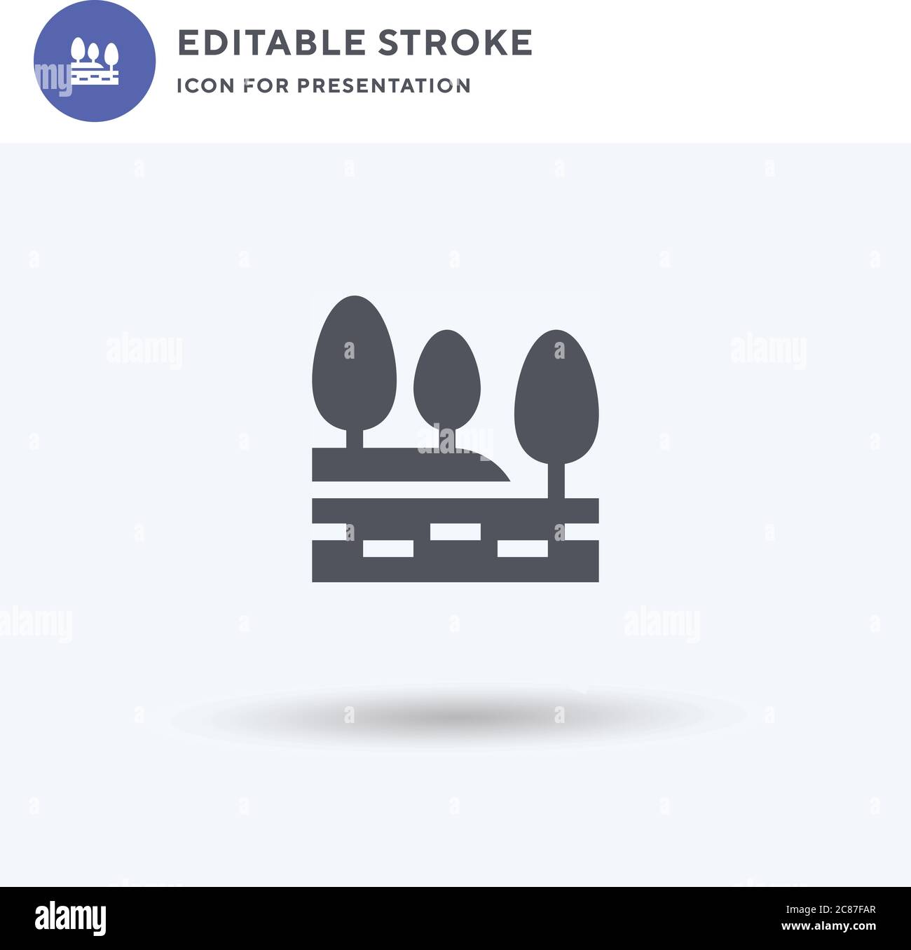 Nature icon vector, filled flat sign, solid pictogram isolated on white ...