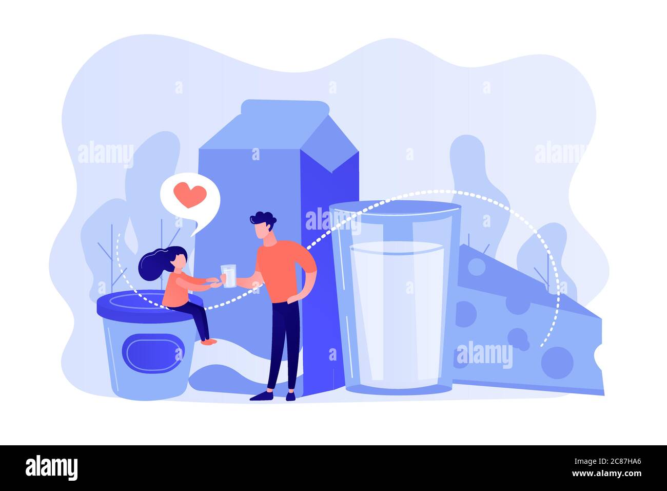 Dairy products concept vector illustration Stock Vector Image & Art - Alamy