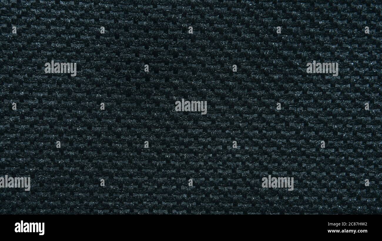 Cloth Black Background Texture Pattern Macro Image Stock Photo