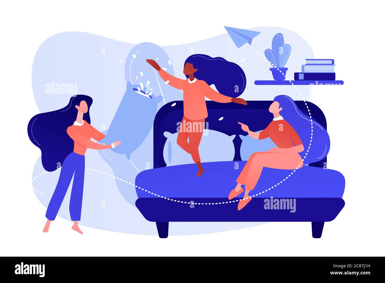 Pajama party concept vector illustration Stock Vector Image & Art Alamy