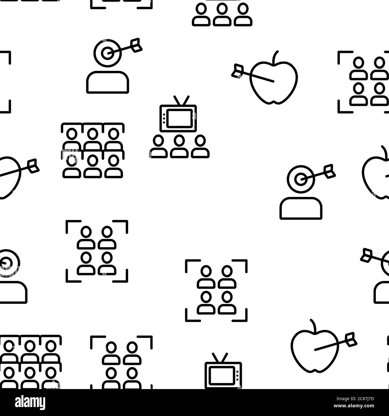 Group Activities Vector Pattern Direct line group Stock Vector Images - Alamy