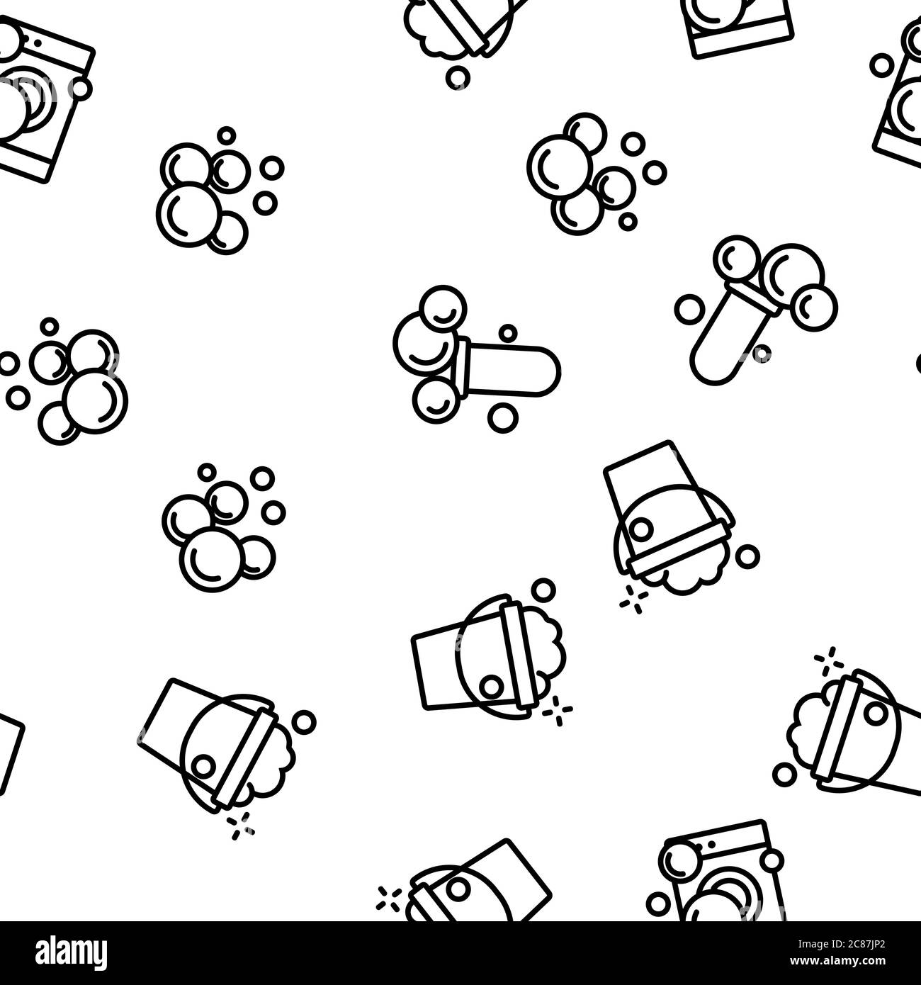 Soap Bubbles And Foam Vector Seamless Pattern Stock Vector Image & Art ...