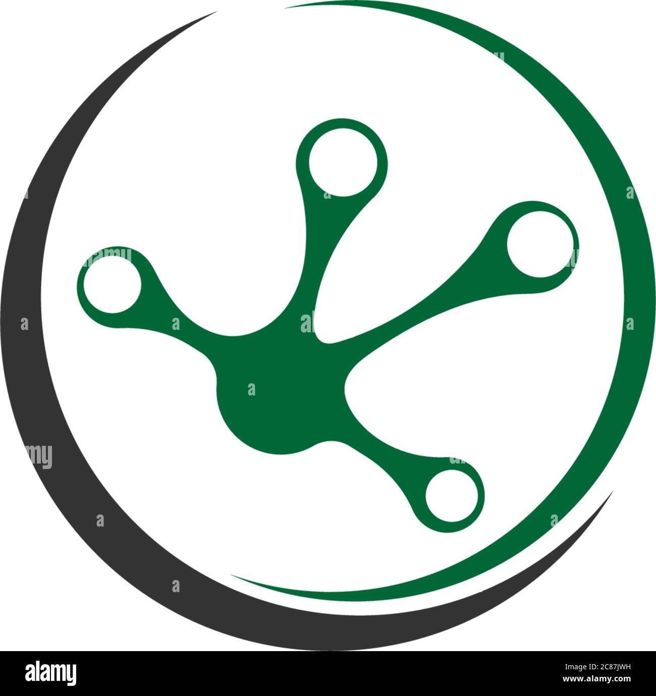 Hand frog print logo icon vector template Stock Vector Image & Art - Alamy