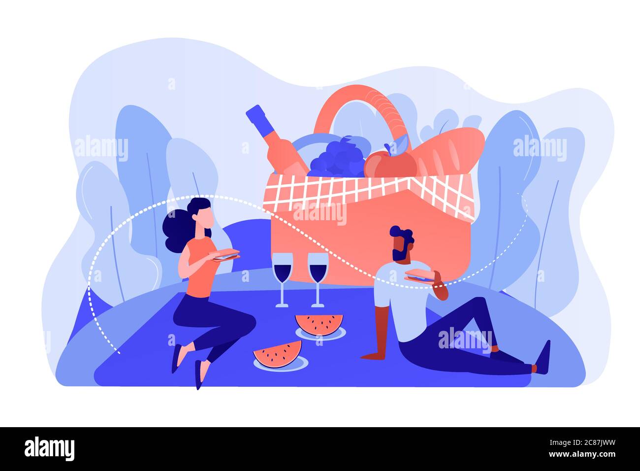 Summer picnic concept vector illustration Stock Vector Image & Art - Alamy