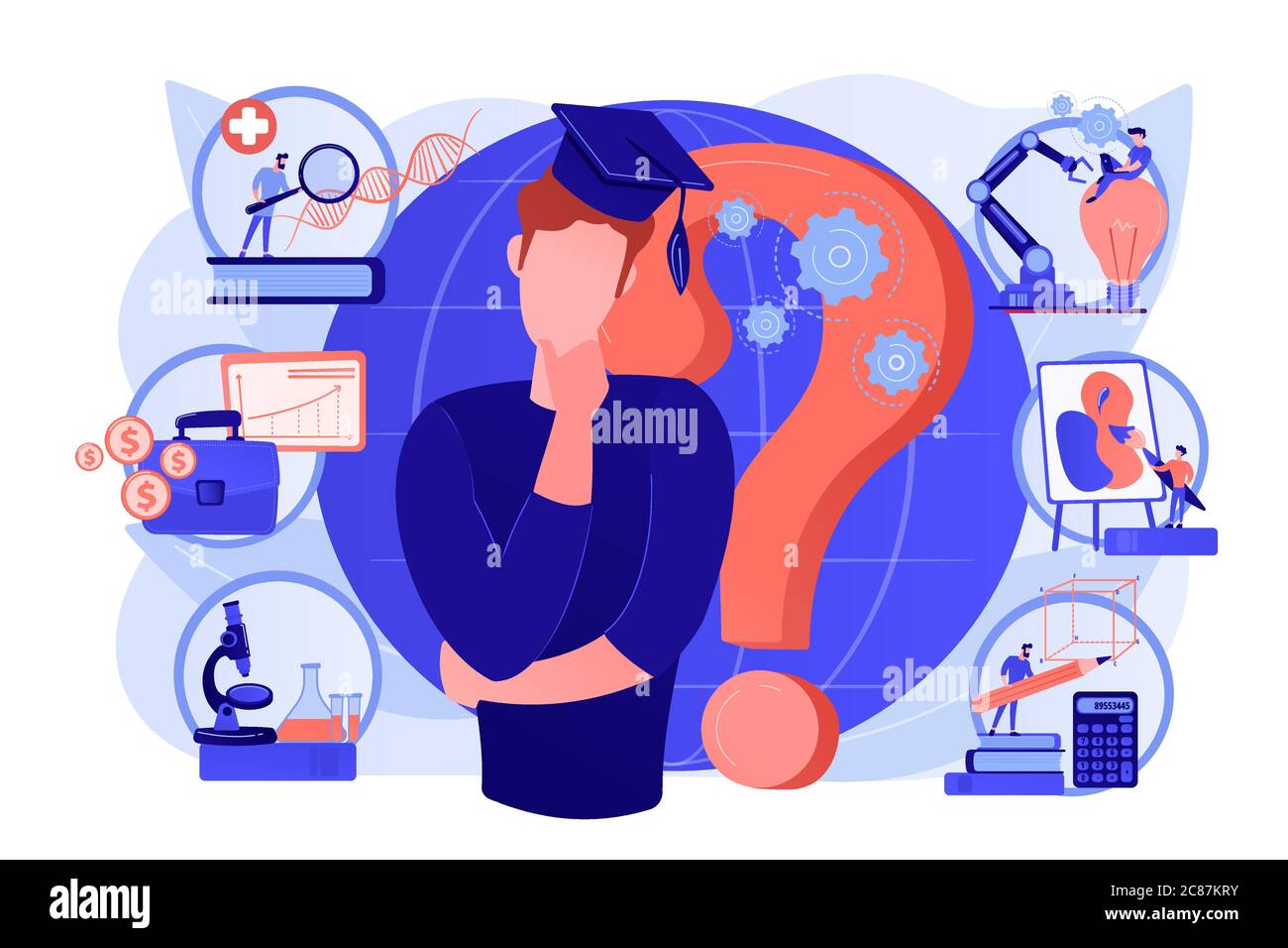 College choice concept vector illustration Stock Vector Image & Art - Alamy