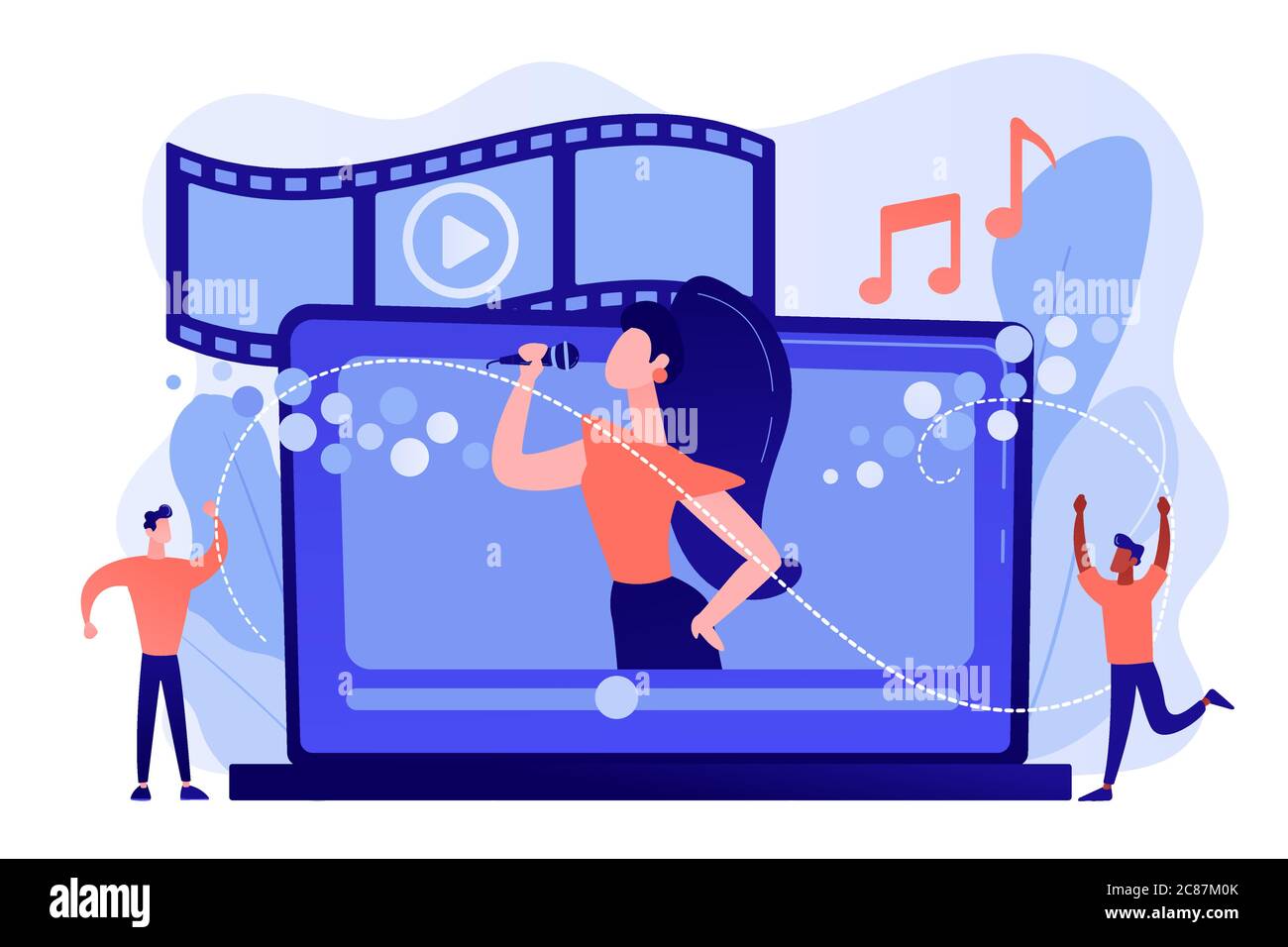 Music video concept vector illustration Stock Vector Image & Art Alamy