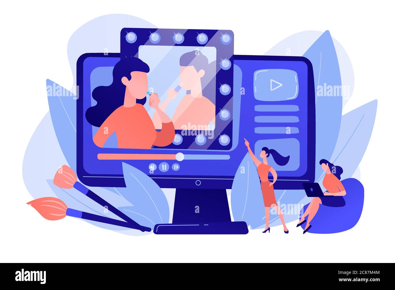 Beauty blogger concept vector illustration Stock Vector Image & Art - Alamy