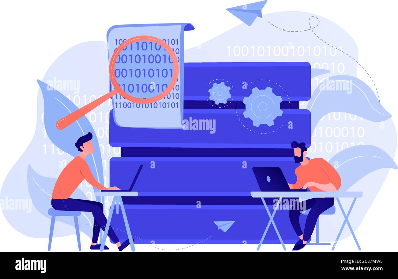 Big data programming concept vector illustration Stock Vector Image ...