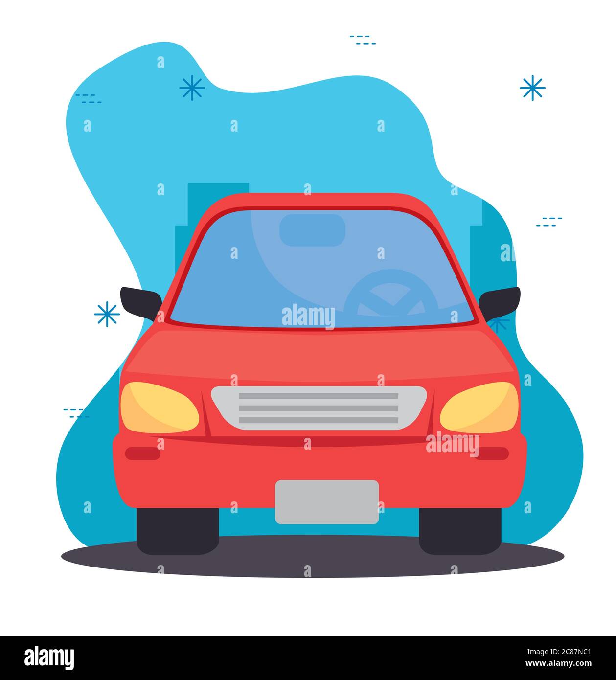 red sedan car vehicle, transport icon Stock Vector Image & Art - Alamy