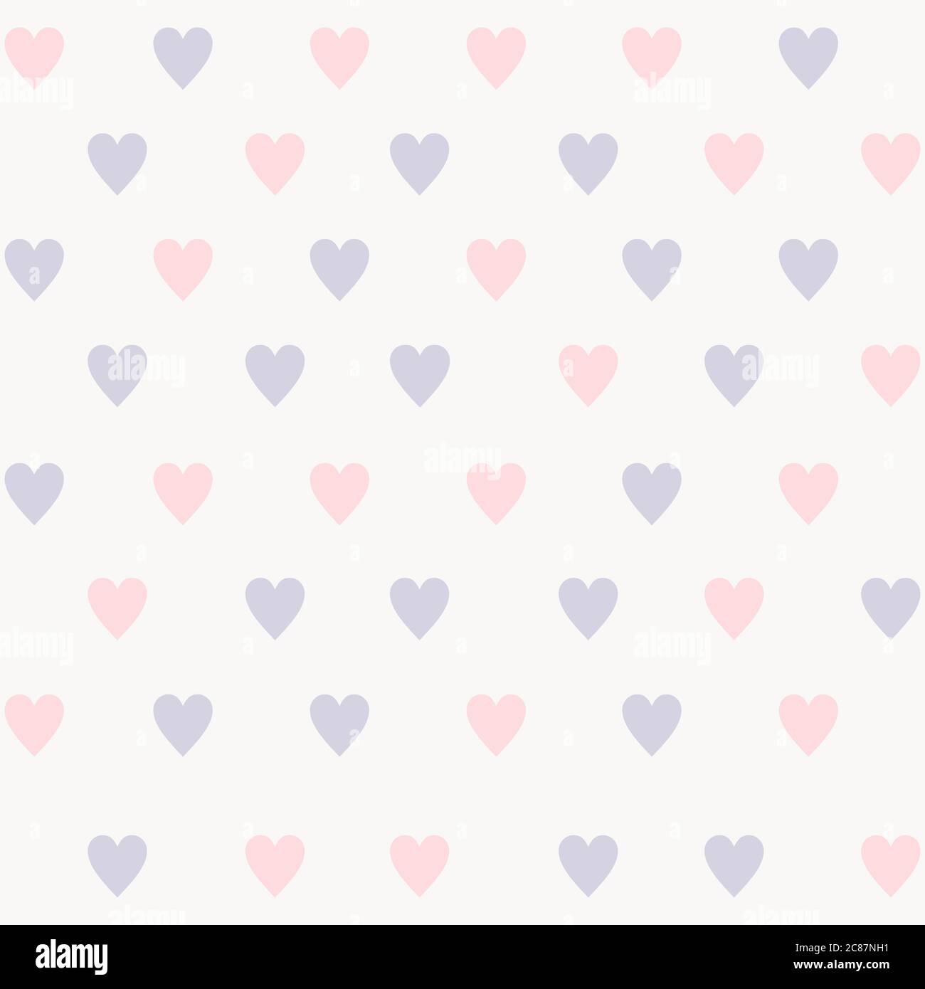 retro seamless pattern with colorful hearts Stock Vector