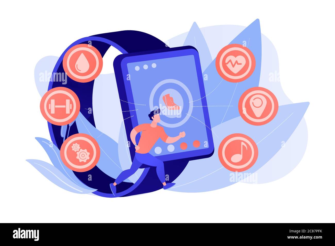 Fitness tracker concept vector illustration Stock Vector Image & Art