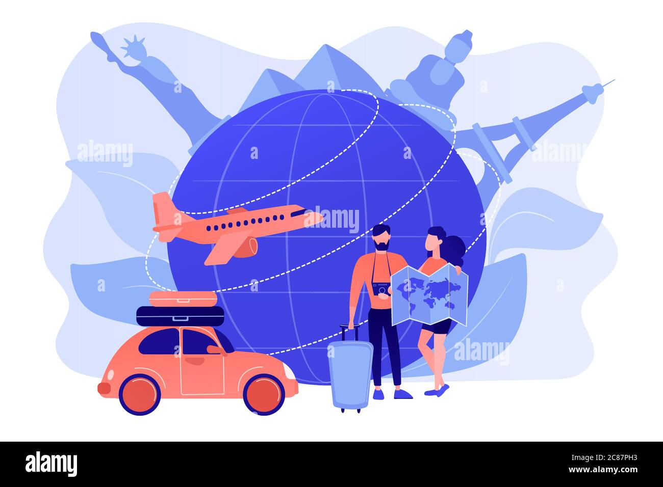 Global travelling concept vector illustration Stock Vector Image & Art ...