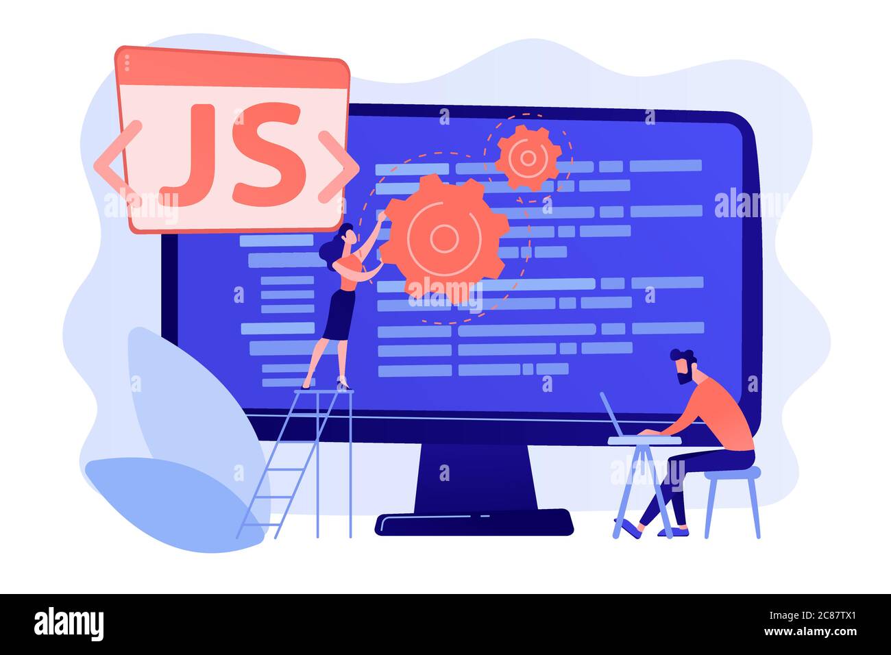 JavaScript concept vector illustration Stock Vector Image & Art - Alamy