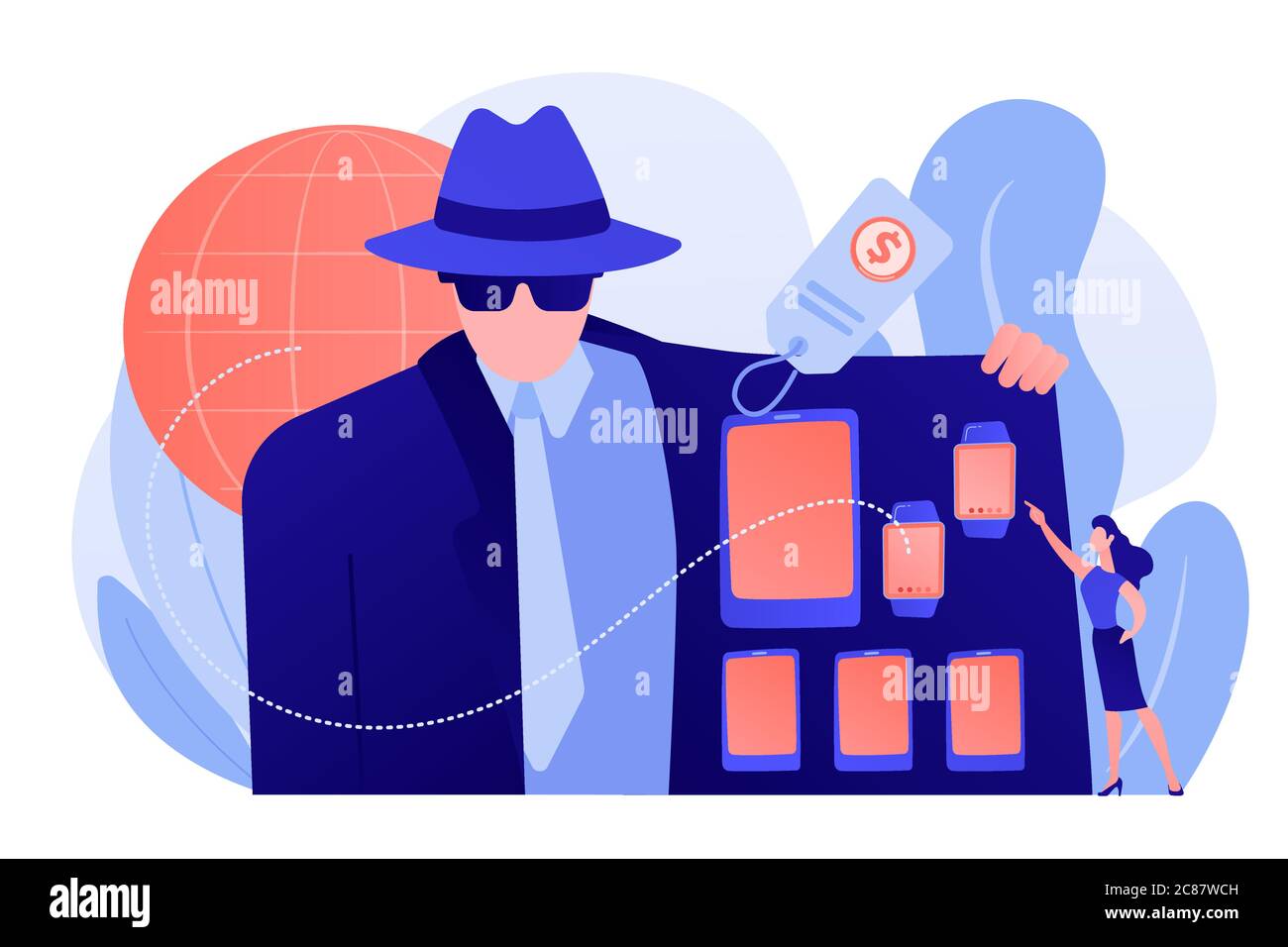 Gray market concept vector illustration Stock Vector Image & Art Alamy