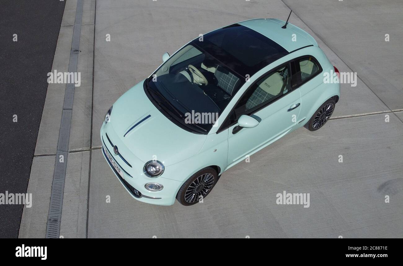 Green Fiat 500 High Resolution Stock Photography And Images Alamy