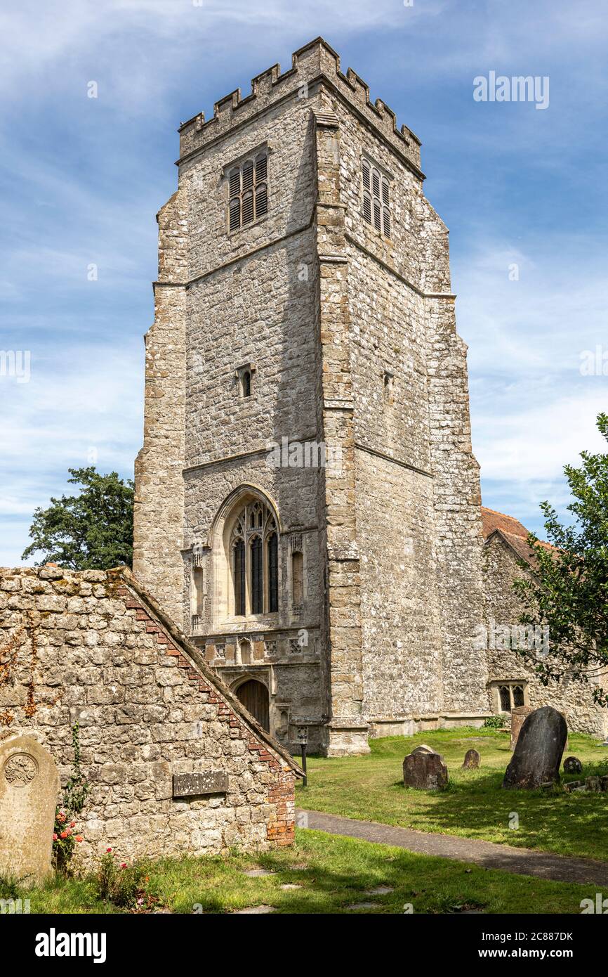 St. Martin's Church, Aldington, Kent. Stock Photo