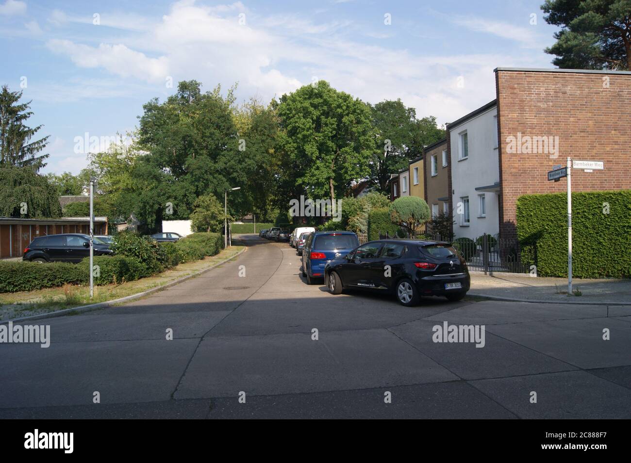 Wandsbeker Weg Ecke Barmbeker Weg in Berlin-Staaken Stock Photo