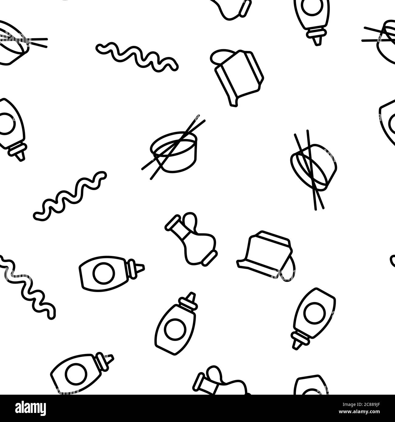 Sauce Patterns Sauce Spicy Cream Vector Seamless Pattern Stock Vector Image & Art - Alamy