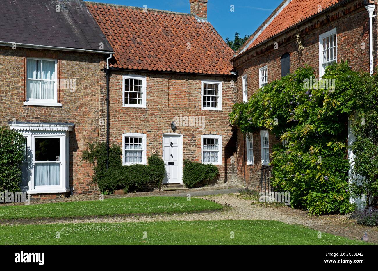 Houses in Easingwold, Hambleton, North Yorkshire, England UK Stock