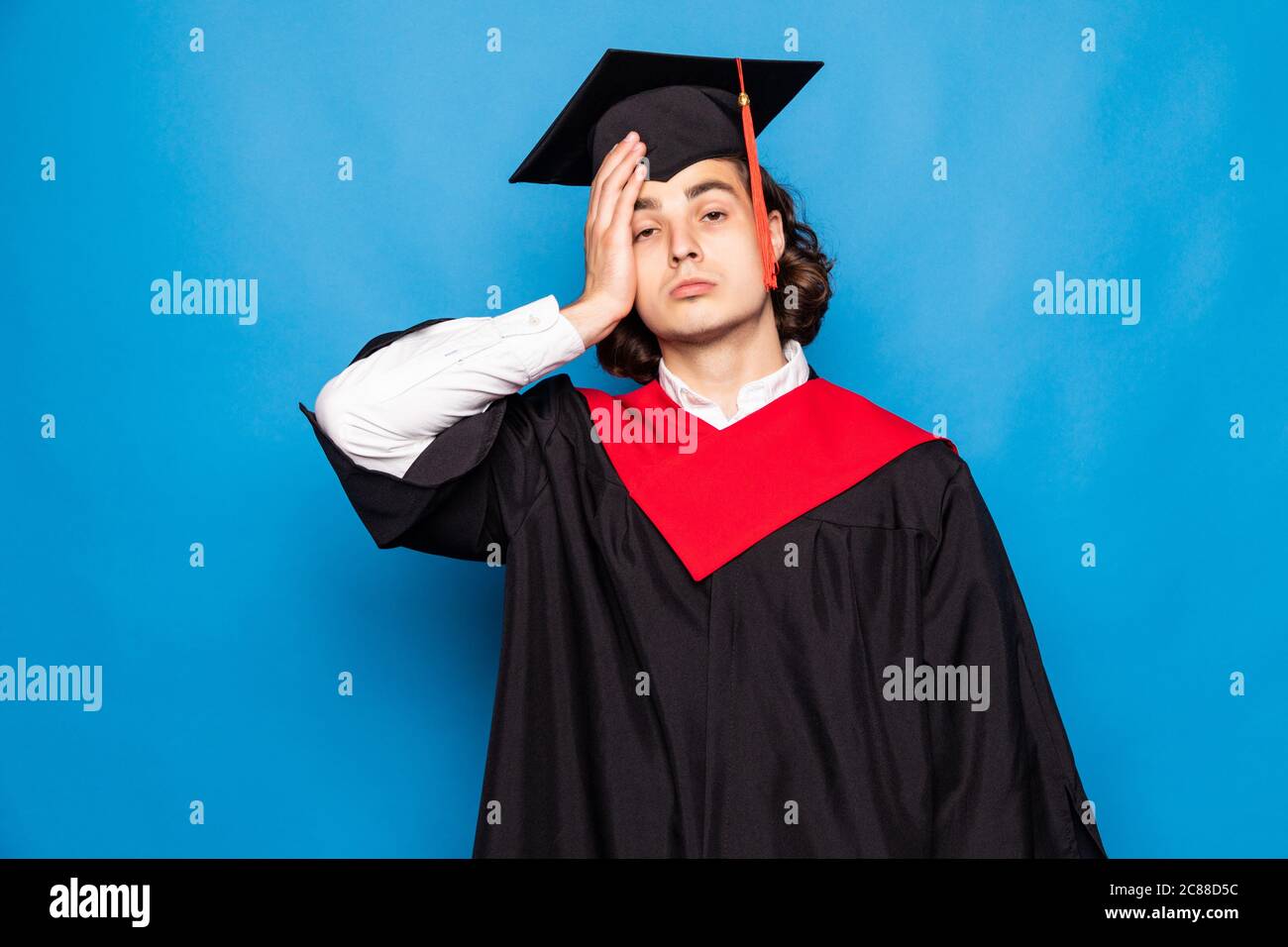 Graduate male student wearing black 