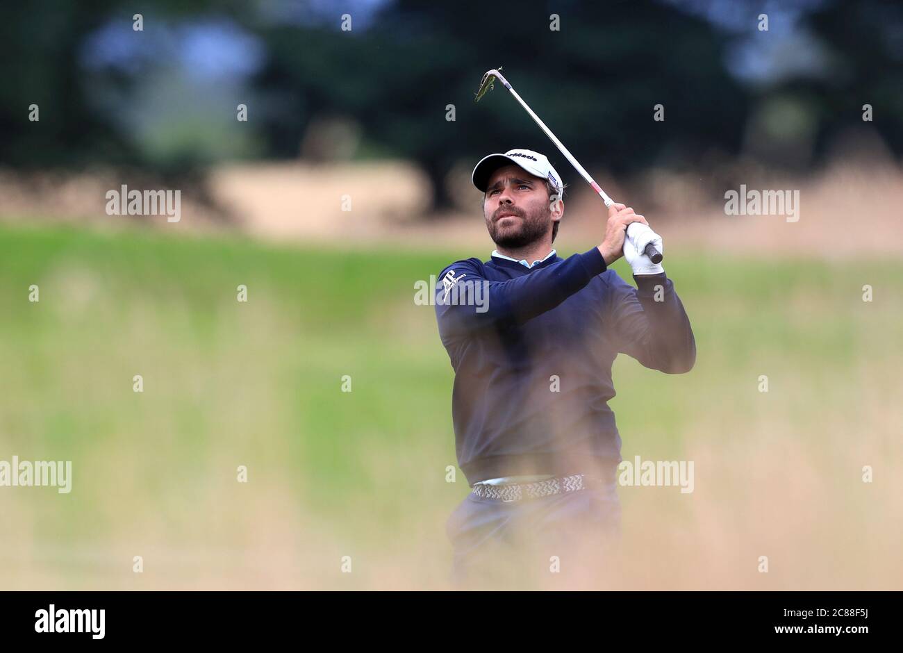 France's Romain Langasque on the 3rd during day one of the Betfred British  Masters at Close House Golf Club, Newcastle Stock Photo - Alamy