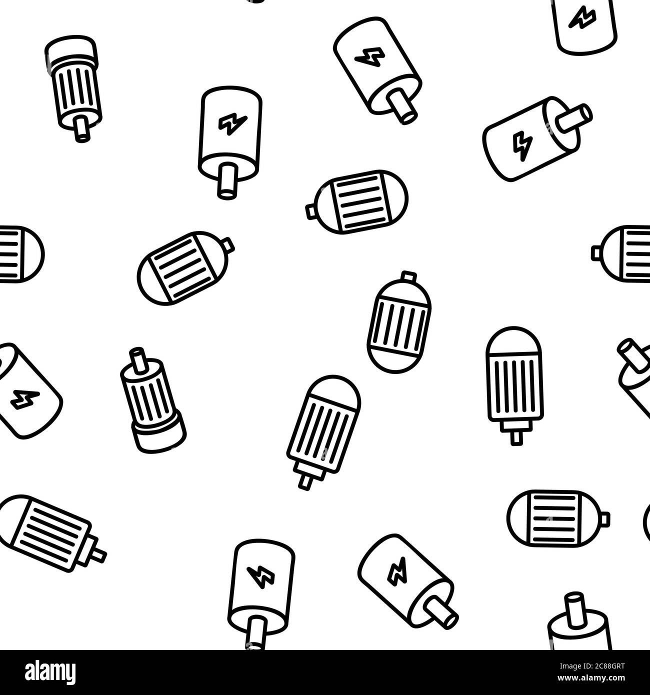Electronic Motor Tool Vector Seamless Pattern Stock Vector Image & Art ...