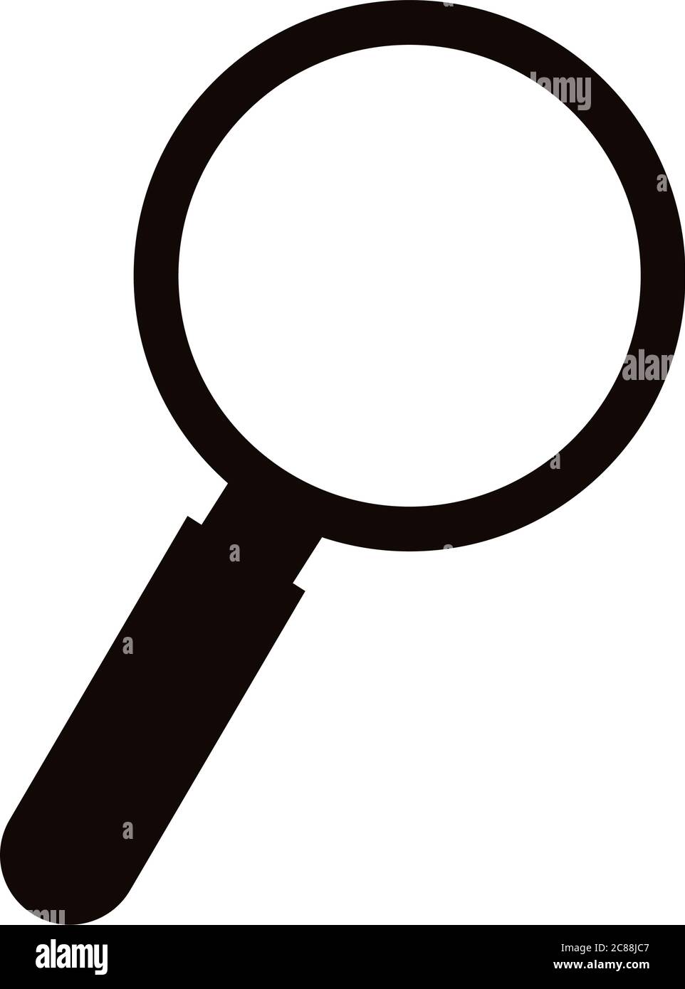 search magnifying glass silhouette style icon vector illustration design  Stock Vector Image & Art - Alamy