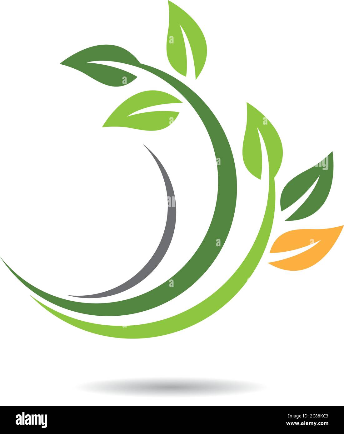 Logos of green leaf ecology nature element vector icon Stock Vector ...