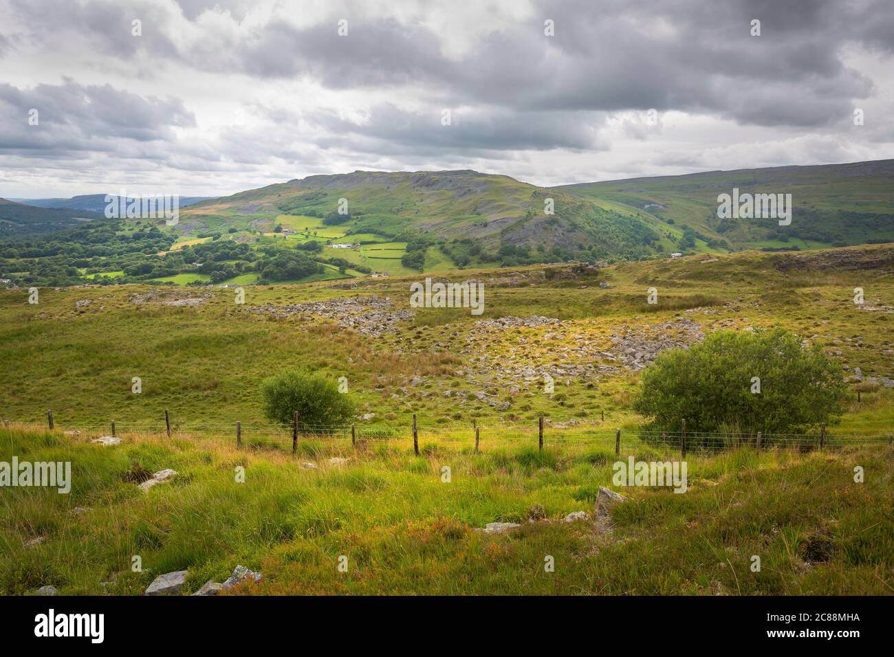 Cribarth mountain in South Wales UK Stock Photo
