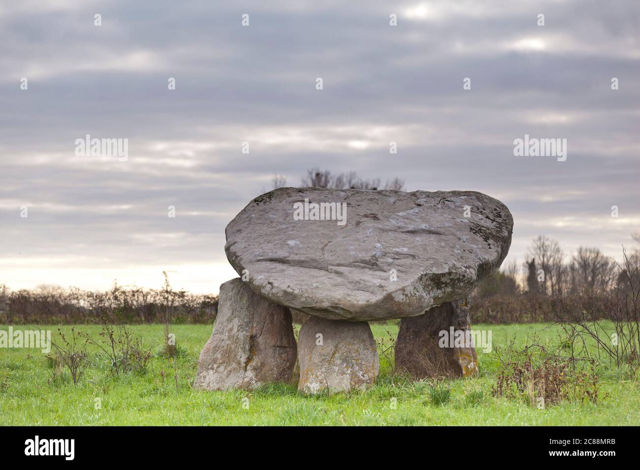 Dolmen de la Roche aux loups, Missillac Stock Photo Alamy