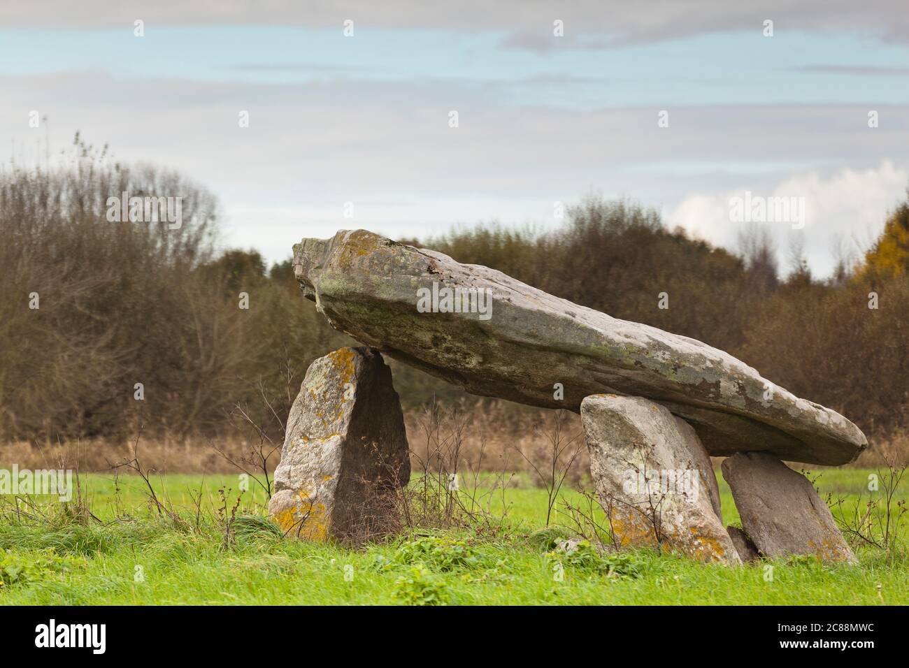 Dolmen de la Roche aux loups, Missillac Stock Photo Alamy
